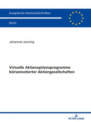 cover image of Virtuelle Aktienoptionsprogramme boersennotierter Aktiengesellschaften